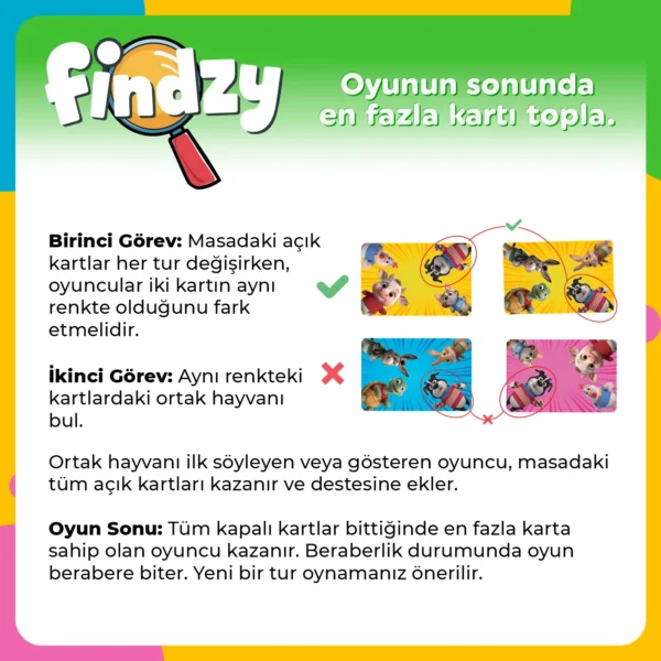 Findzy, Dikkat Güçlendiren Eğlenceli Kart Oyunu (4-7 Yaş) - Görsel 5