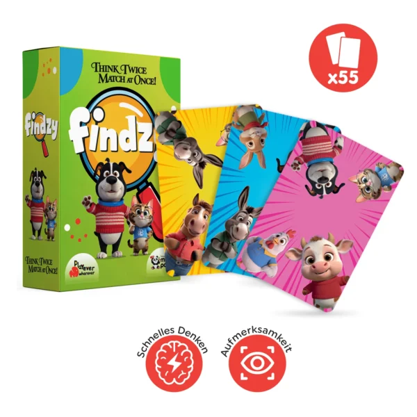Findzy, Fun Card Game that Strengthens Attention (Ages 4-7) - Image 2
