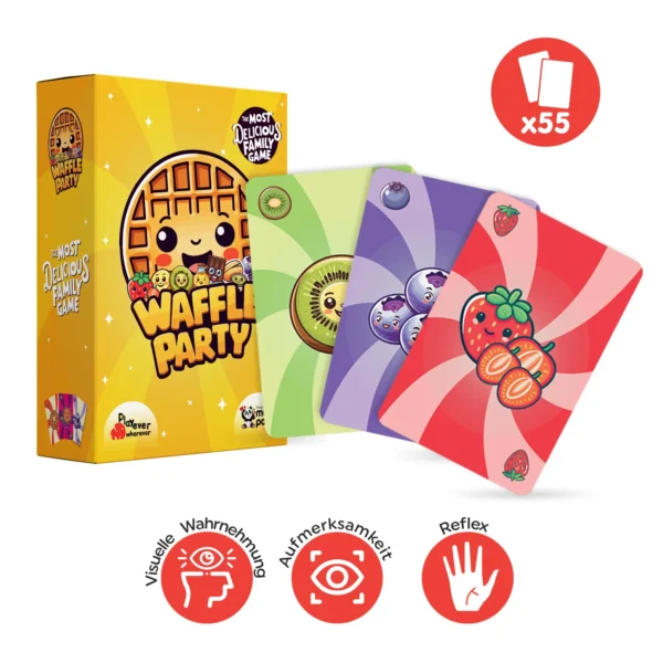 Waffle Party, Card Game Developing Attention, Visual Perception, and Reflexes (Ages 4-7) - Image 2