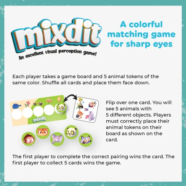 Mixdit, Board Game for Developing Attention and Visual Perception (Ages 3-6) - Image 5