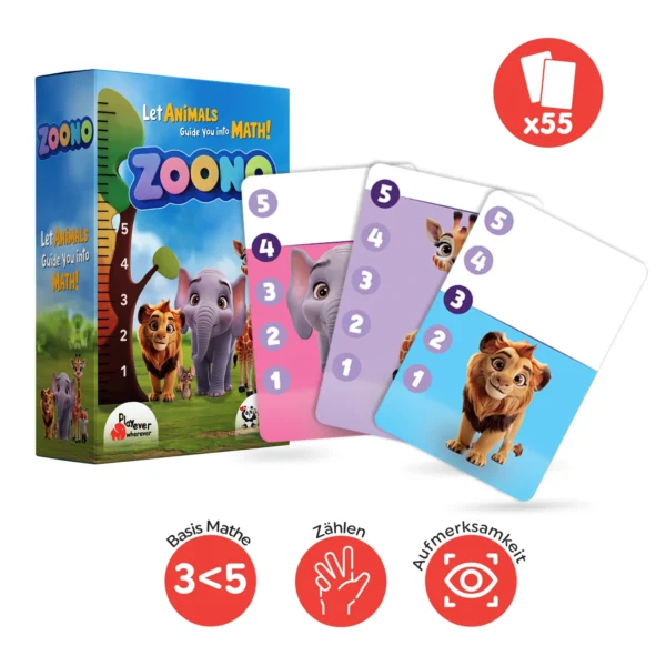 Zoono, Card Game for Teaching Numbers and Counting (Ages 3-5) - Image 2