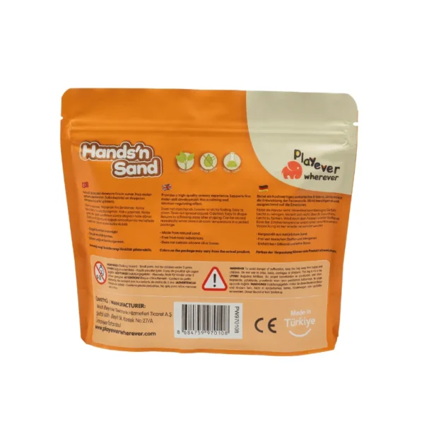 Playever Hands in Sand Natural Kinetic Play Sand 500 gr - Orange - Image 9