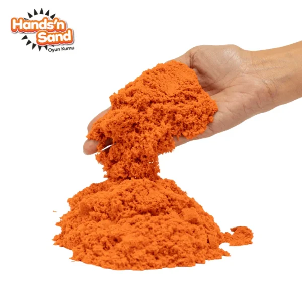Playever Hands in Sand Natural Kinetic Play Sand 500 gr - Orange - Image 4