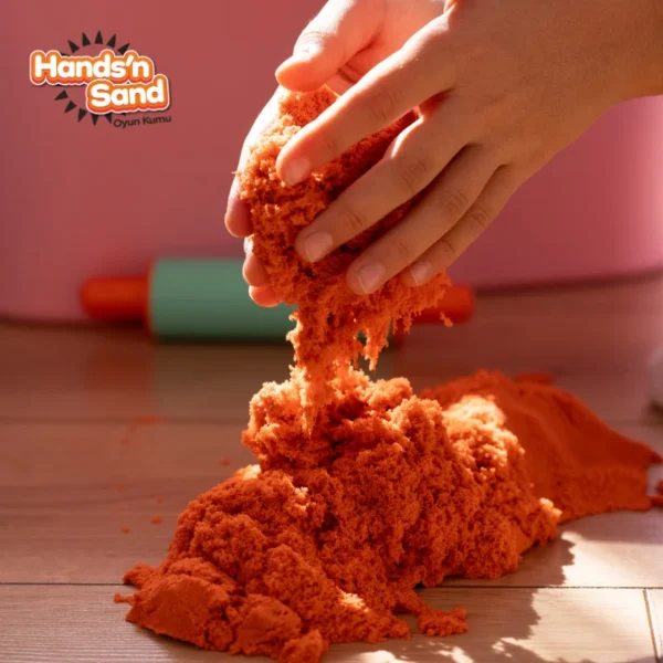 Playever Hands in Sand Natural Kinetic Play Sand 500 gr - Orange - Image 7