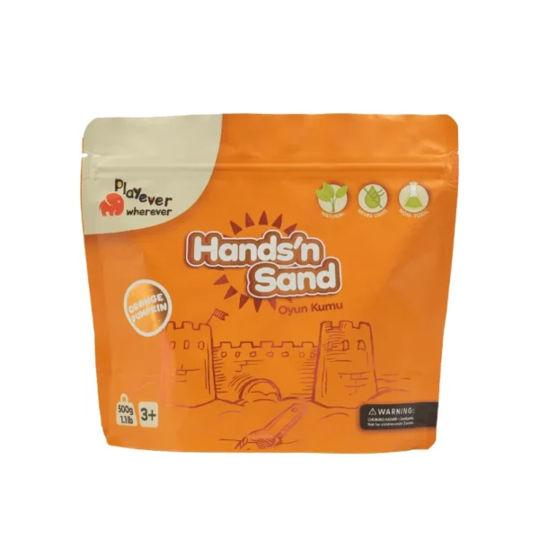 Playever Hands in Sand Natural Kinetic Play Sand 500 gr - Orange - Image 8